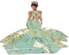 AquaGolden Wedding Dres