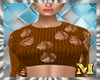 cRIPPED BROWN SWEATER