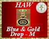 Blue & Gold Drop - M