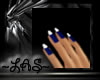 ~LAS~ClassyDk Blue Nails