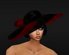 vintage hat black/red