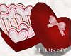 H Valentines Cookies Box