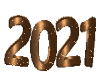 Sexy 2021 Gold Sign