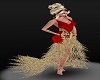 !FeATHer Dress -red/gold