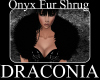 Onyx Fur Shrug