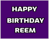 Happy Birthday Reem