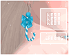 W Pastel Blue Candy Cane