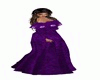 Purple Rose Long Dress