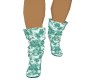 Light Teal Low Boots