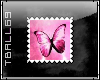 Pink Butterfly Stamp