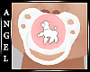 ANG~Poodle Pacifier Pink