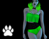 Glo Green Crop Fit