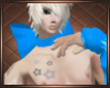 L Blue Latex Bow Choker