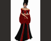 Vampire dress black red