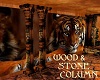 WOOD & STONE COLUMN