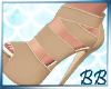 Thick Strap Heel- Nude