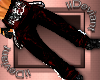black n red dub pants