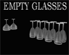 EMPTY BAR GLASSES