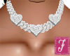 Icy Heart Cuban Choker