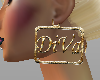 earrings gold diva deriv