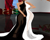 Wht/Blk  Gown RLL
