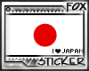 [F] I love Japan Stamp