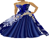 blue snow flake gown