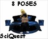 Cosmic 8 Pose Round Bed