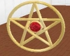 gold and ruby pentagram