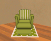 Lime and White Rocker 