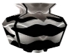 Black & Silver Lg. Vase