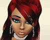 red black hairstyle