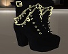 Black Boots with Chain