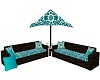 TealWickr Patio Couch