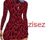leopard backless dress