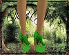 Green Blossom Heels 