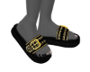 PW/Black Sandals