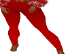 Lu's Red Ski Pants