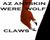 az anyskin hand claws