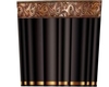 (Rue) Blk & Gold Drapes