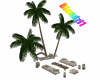 beach sofa / pillows