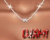"K" Silver Necklaces