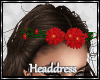 HeadDress - Red Flower