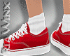 Red Sneakers + Socks