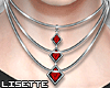 Triangle Pendant Red