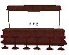 Wood Bar with stools