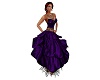 Satin Gipsy Dress Purple