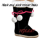Black&Pink Winter Boots~