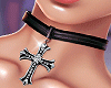 💘 Y2K Cross Choker