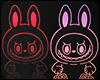 Labubu Neon Wall